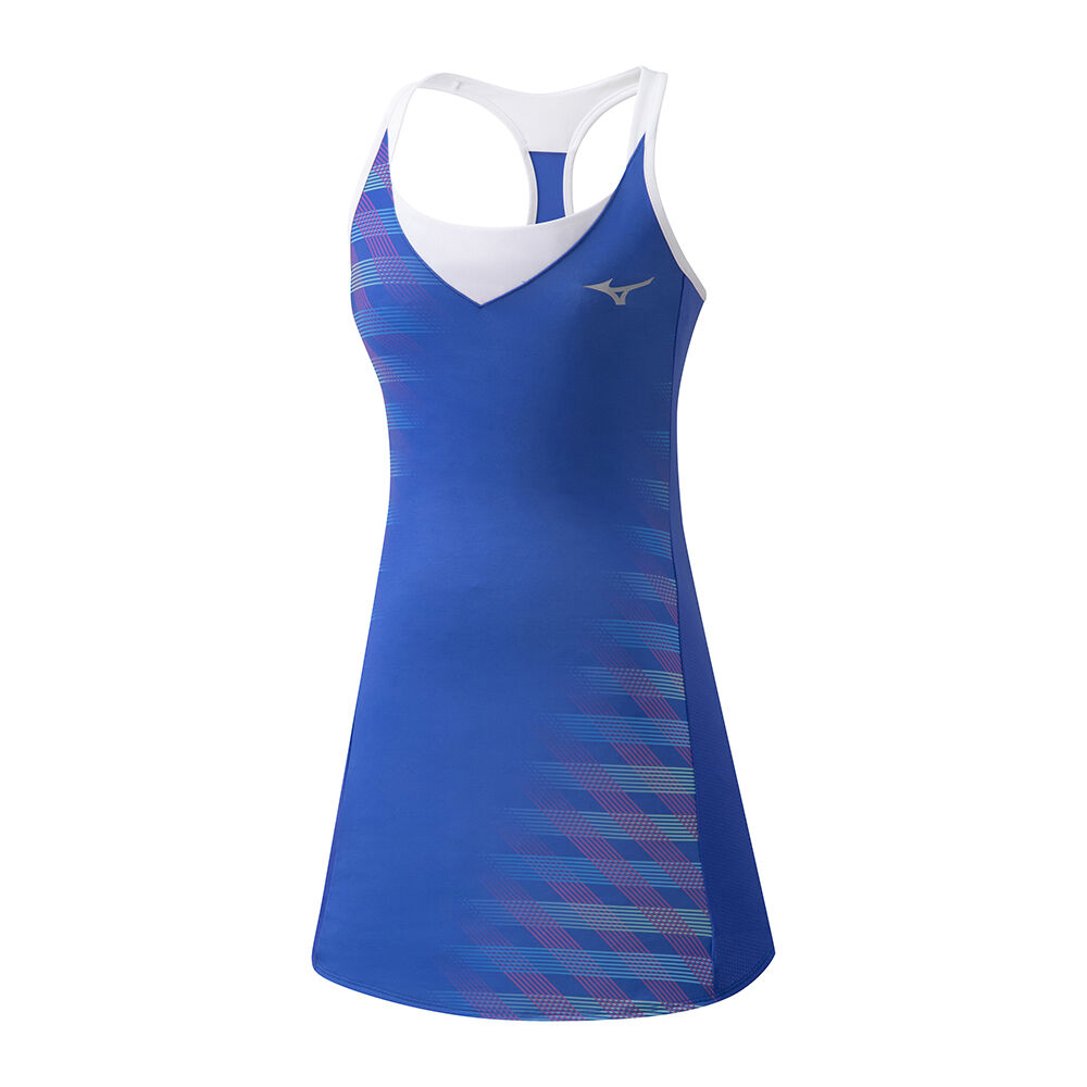 Womens Mizuno Printed Tennis Dress Blue Philippines (AXTVEF867)